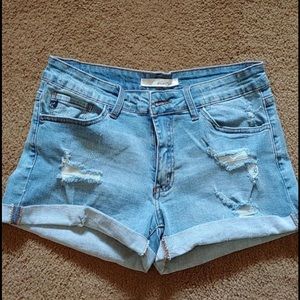 Distressed KanCan Shorts